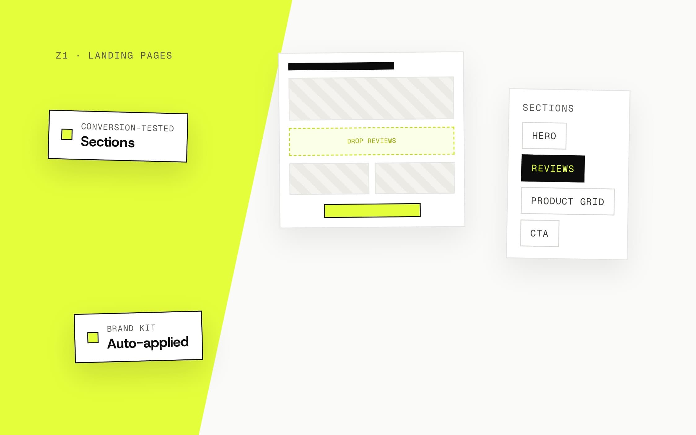 Landing Pages — 拖拽式构建